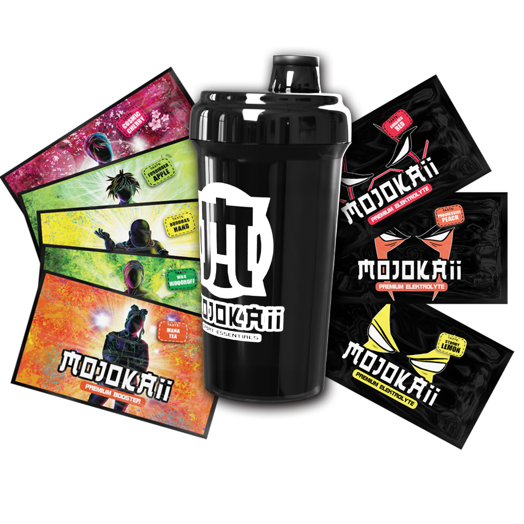 Probebundle | 8 Proben | Mojokaii Shaker schwarz 700ml