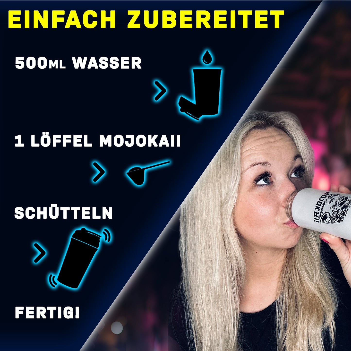 Elektrolyte Probebundle | 6 Proben | Glas-Shaker 400ml