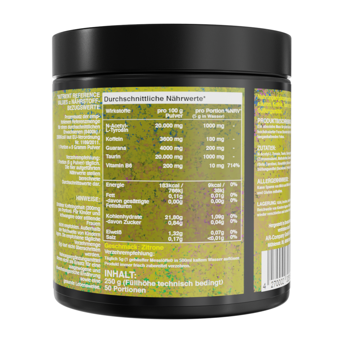 Buddhas Hand - Premium Focus Booster - Zitrone - 250g - 50 Portionen